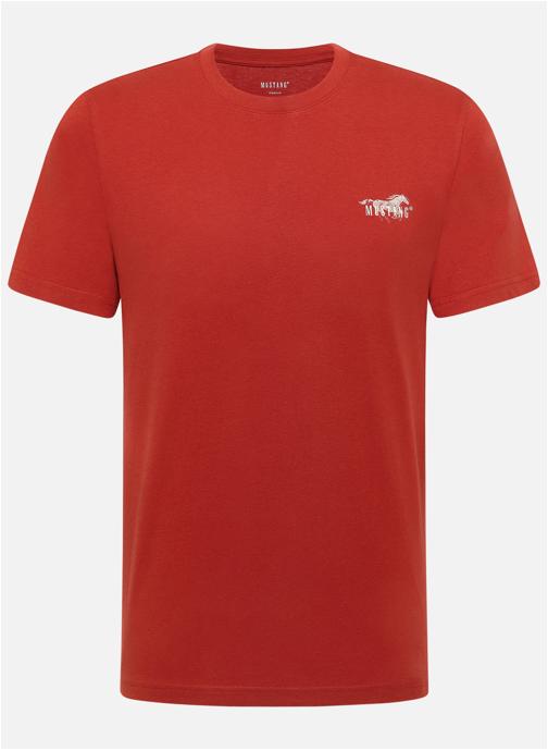 MUSTANG Tee-shirts T-shirt coton col rond droit - 1017772 homme rouge