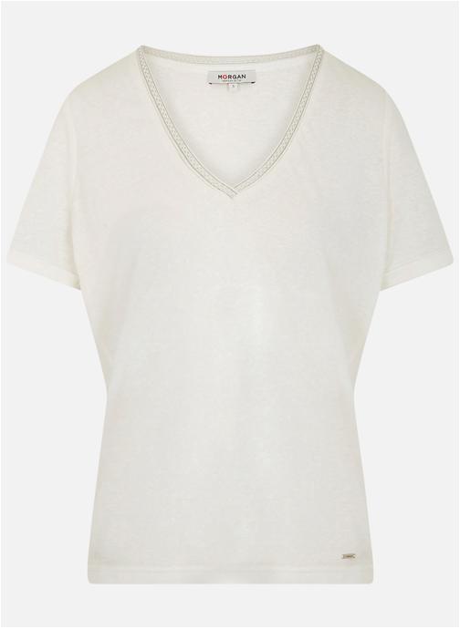 Morgan Tee-shirts 261-DAMA femme blanc