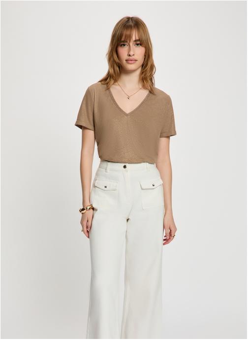 Morgan Tee-shirts 261-DAMA femme marron