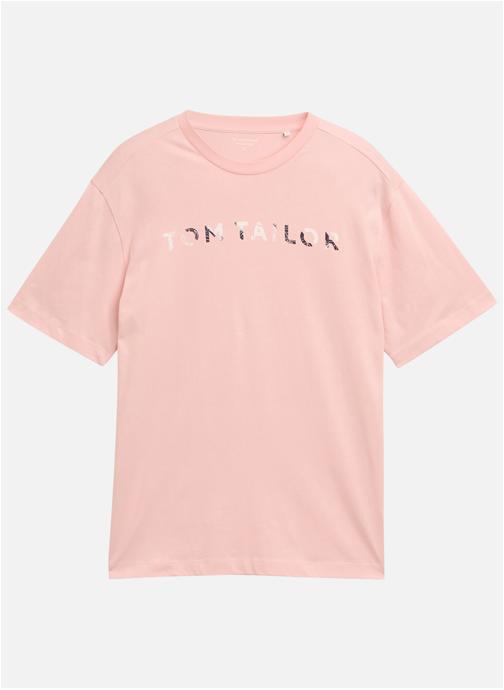 Tom Tailor Tee-shirts T-shirt coton col rond droit - 1050210 homme rose