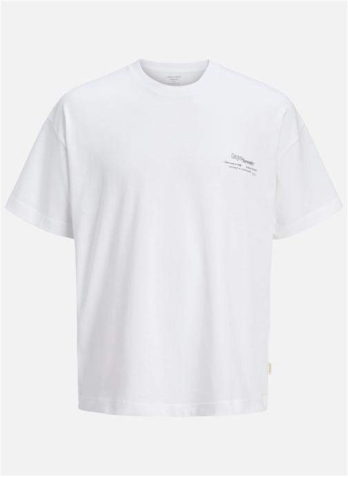 Jack & Jones Tee-shirts T-shirt coton col rond droit - 12290892 homme blanc