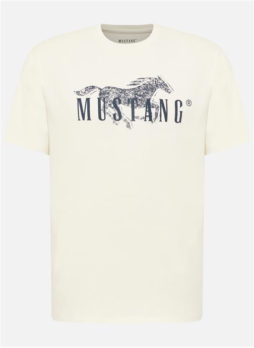 MUSTANG Tee-shirts T-shirt coton col rond droit - 1017645 homme blanc
