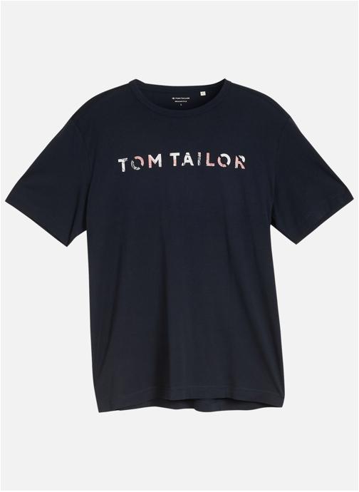 Tom Tailor Tee-shirts T-shirt coton col rond droit - 1050210 homme bleu