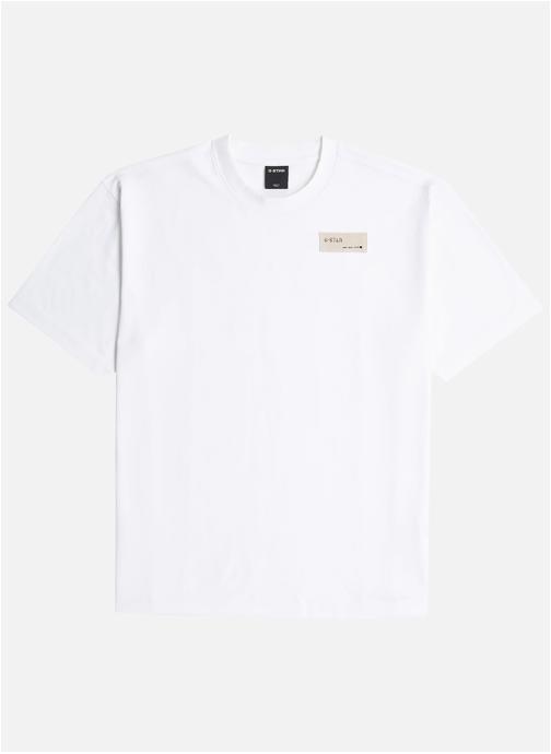 G-Star RAW Tee-shirts T-shirt coton biologique col rond droit - D28606-E385 homme blanc