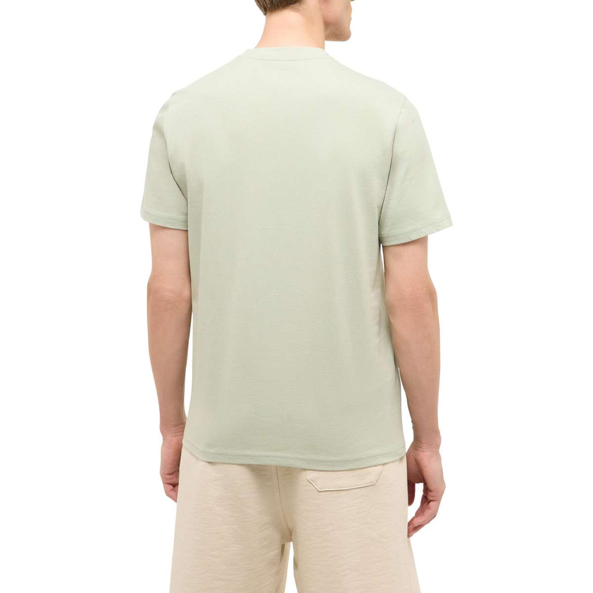 Tee-shirts T-shirt coton col rond droit - 1017772 homme vert MUSTANG Tee-shirts T-shirt coton col rond droit - 1017772 homme vert Vert