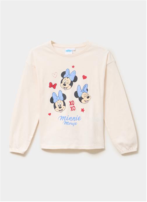 Mickey Mouse Tee-shirts SHL_NELLY_MINNIE fille beige