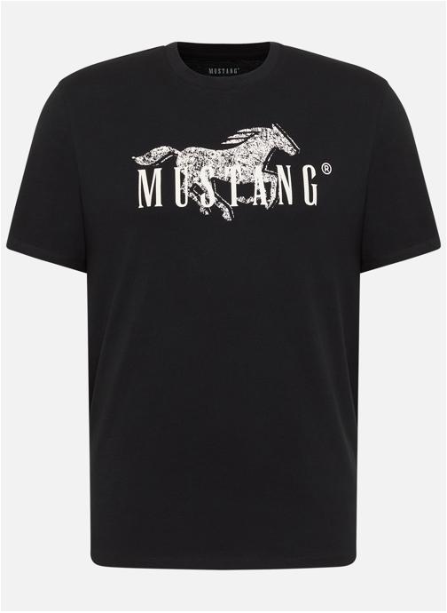 MUSTANG Tee-shirts T-shirt coton col rond droit - 1017645 homme noir