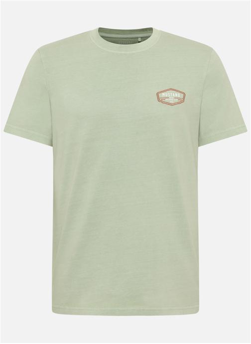 MUSTANG Tee-shirts T-shirt coton col rond droit - 1017765 homme vert