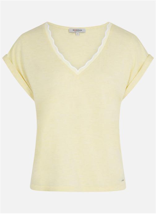 Morgan Tee-shirts 261-DIANA femme jaune