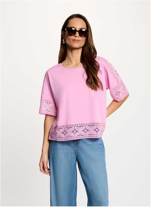 Morgan Tee-shirts 261-DTAL femme rose