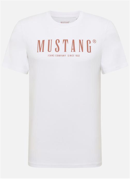 MUSTANG Tee-shirts T-shirt coton col rond droit - 1017760 homme blanc