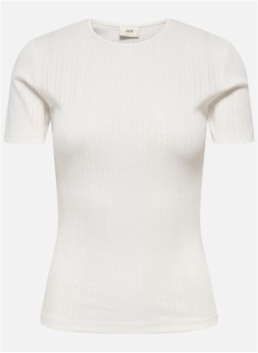 JDY Tee-shirts T-shirt coton biologique droit - 15352296 femme blanc