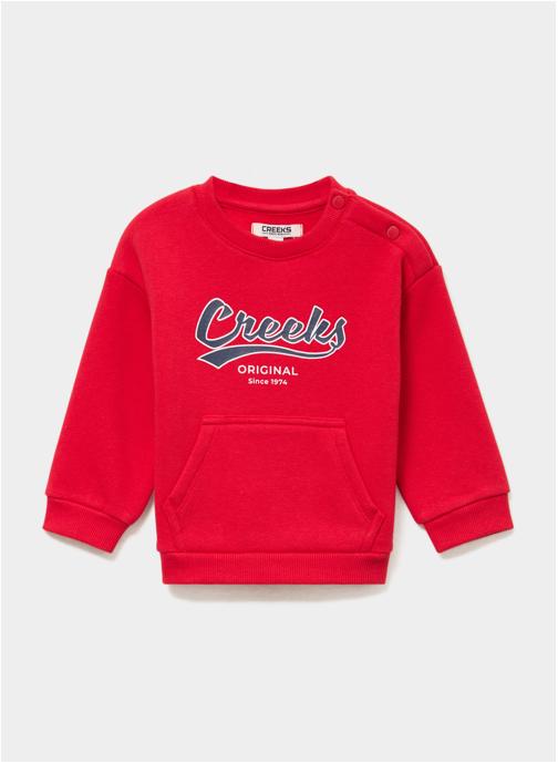 CREEKS Sweats CREB1_SALSIFICOL garçon rouge