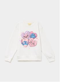 Sweats à capuche Sweat - SUN_LIVIA_STITCH fille blanc