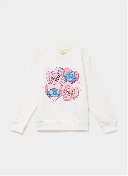Stitch Sweats à capuche Sweat - SUN_LIVIA_STITCH fille blanc