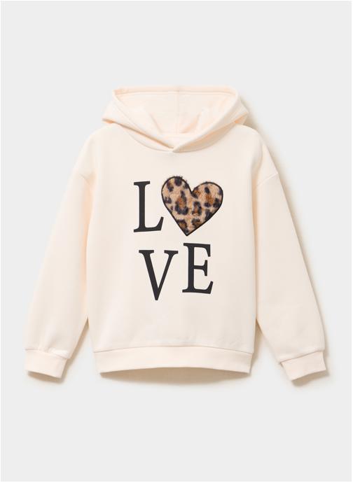 LIBERTO Sweats à capuche LIB4_SHOJI_LOVELEO fille beige