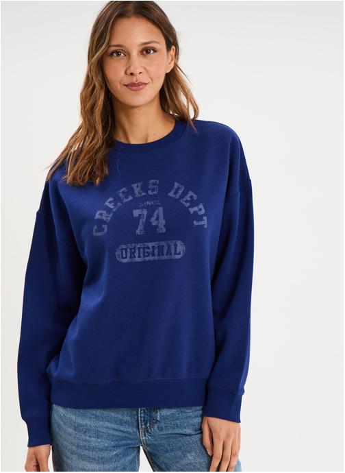 CREEKS Sweats à capuche CRE3_SUN26 femme bleu