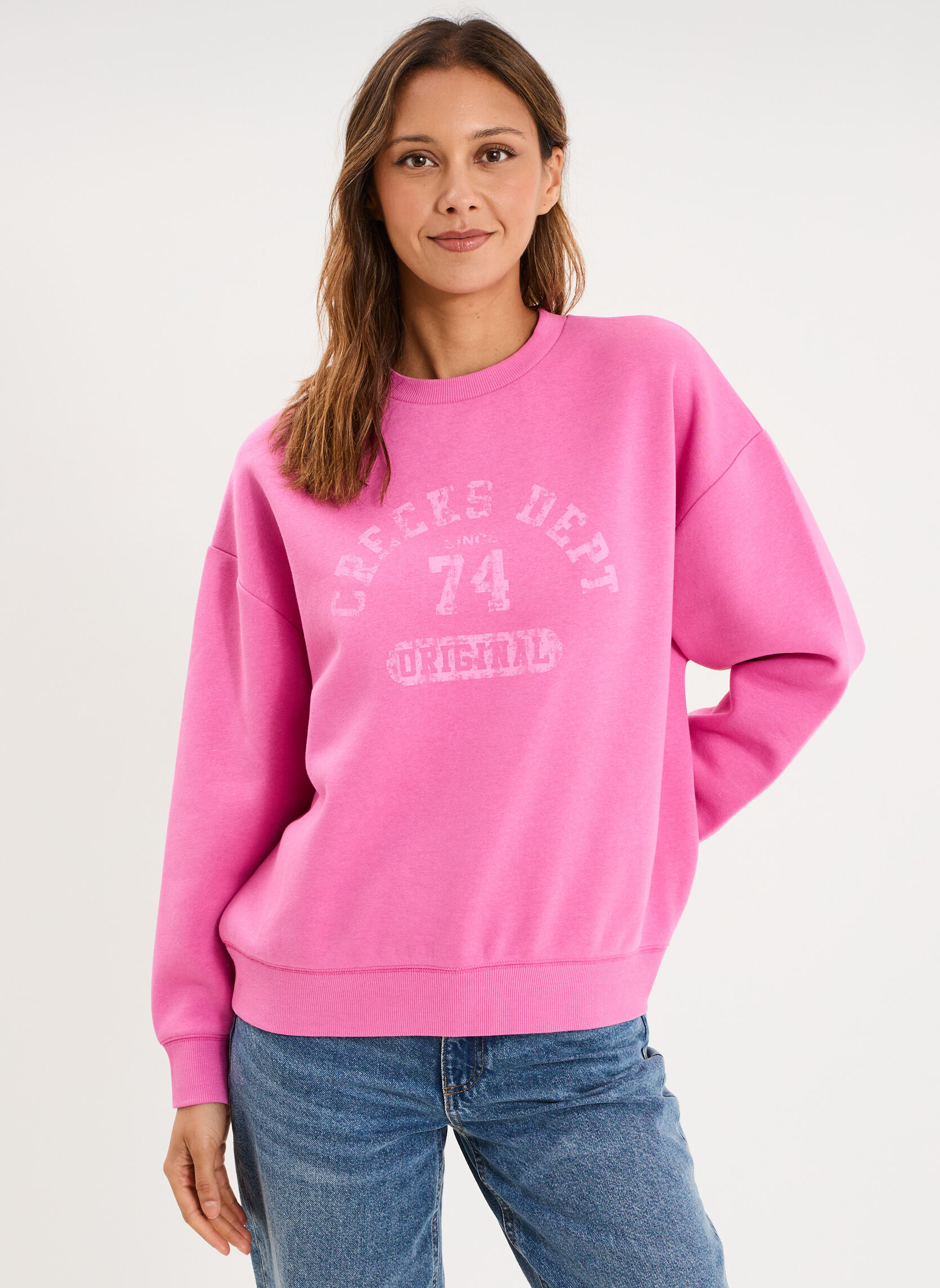 Sweats à capuche CRE3_SUN26 femme rose CREEKS Sweats à capuche CRE3_SUN26 femme rose Rose