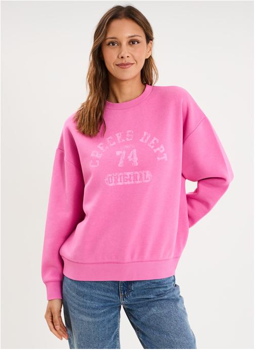 CREEKS Sweats à capuche CRE3_SUN26 femme rose