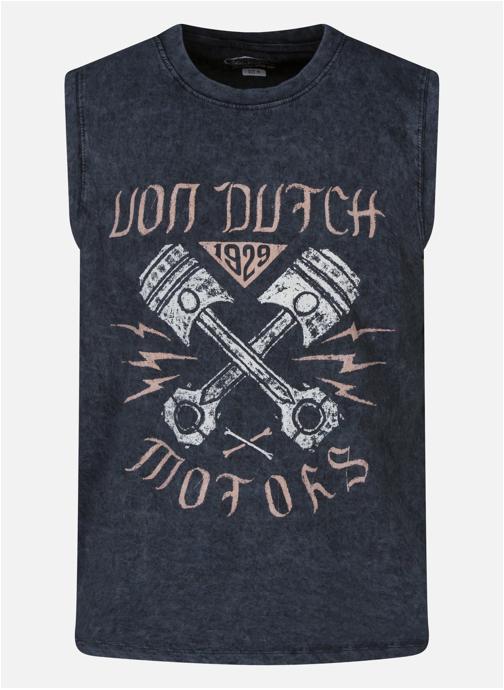 Von Dutch Débardeurs Débardeur coton droit - Vd/1/Deb/Sept/An homme noir