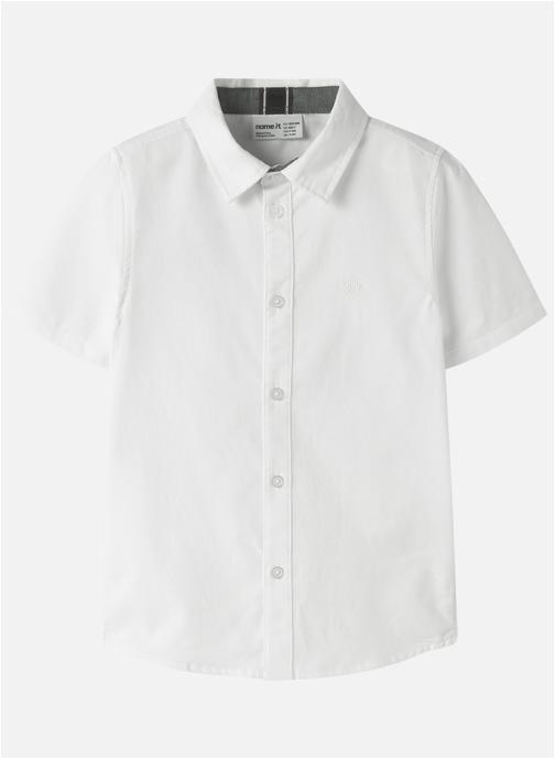 Name it Chemises Chemise coton biologique droite - 13218953 garçon blanc