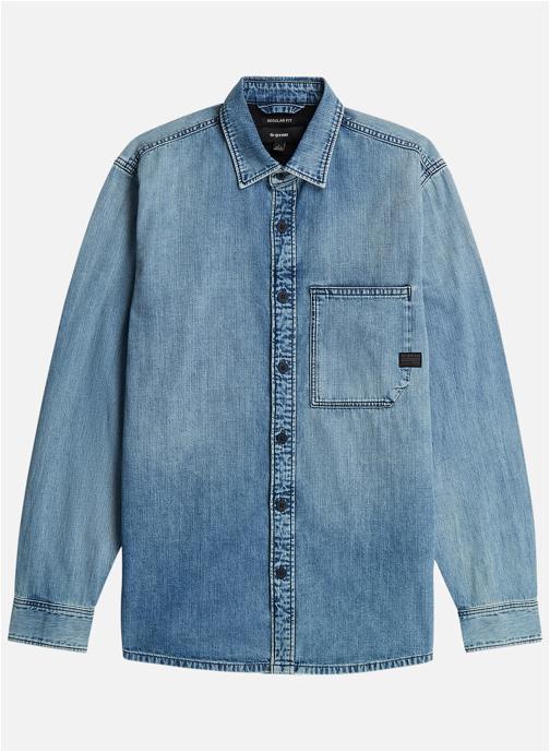 G-Star RAW Chemises Chemise coton droit - D27083-D252 homme bleu