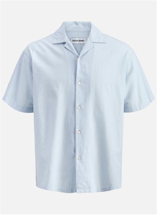 Jack & Jones Plus Chemises Chemise coton droite - 12288661 homme bleu