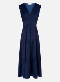 Robes Robe longue évasée - 261-Rikool femme bleu Morgan Robes Robe longue évasée - 261-Rikool femme bleu Bleu