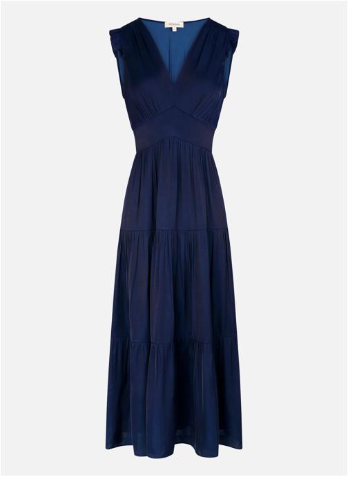 Morgan Robes Robe longue évasée - 261-Rikool femme bleu
