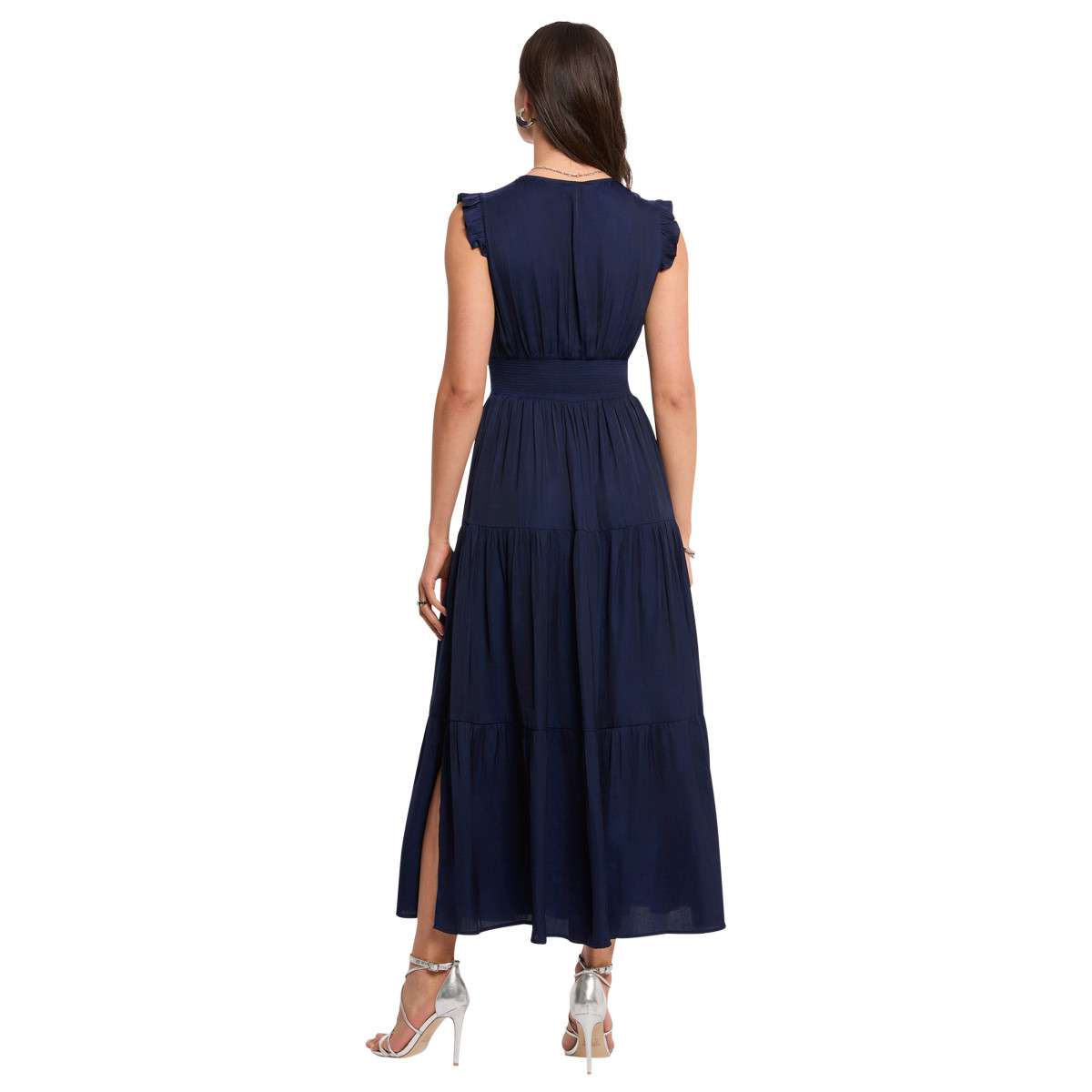 Robes Robe longue évasée - 261-Rikool femme bleu Morgan Robes Robe longue évasée - 261-Rikool femme bleu Bleu