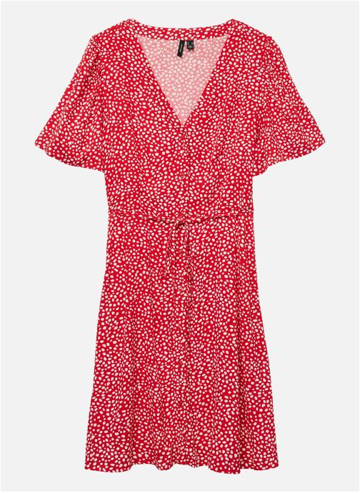 Vero Moda Robes Robe courte à pois - 10292845 femme rouge