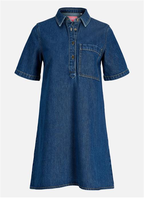 JJXX Robes Robe courte coton droite AMARA femme bleu