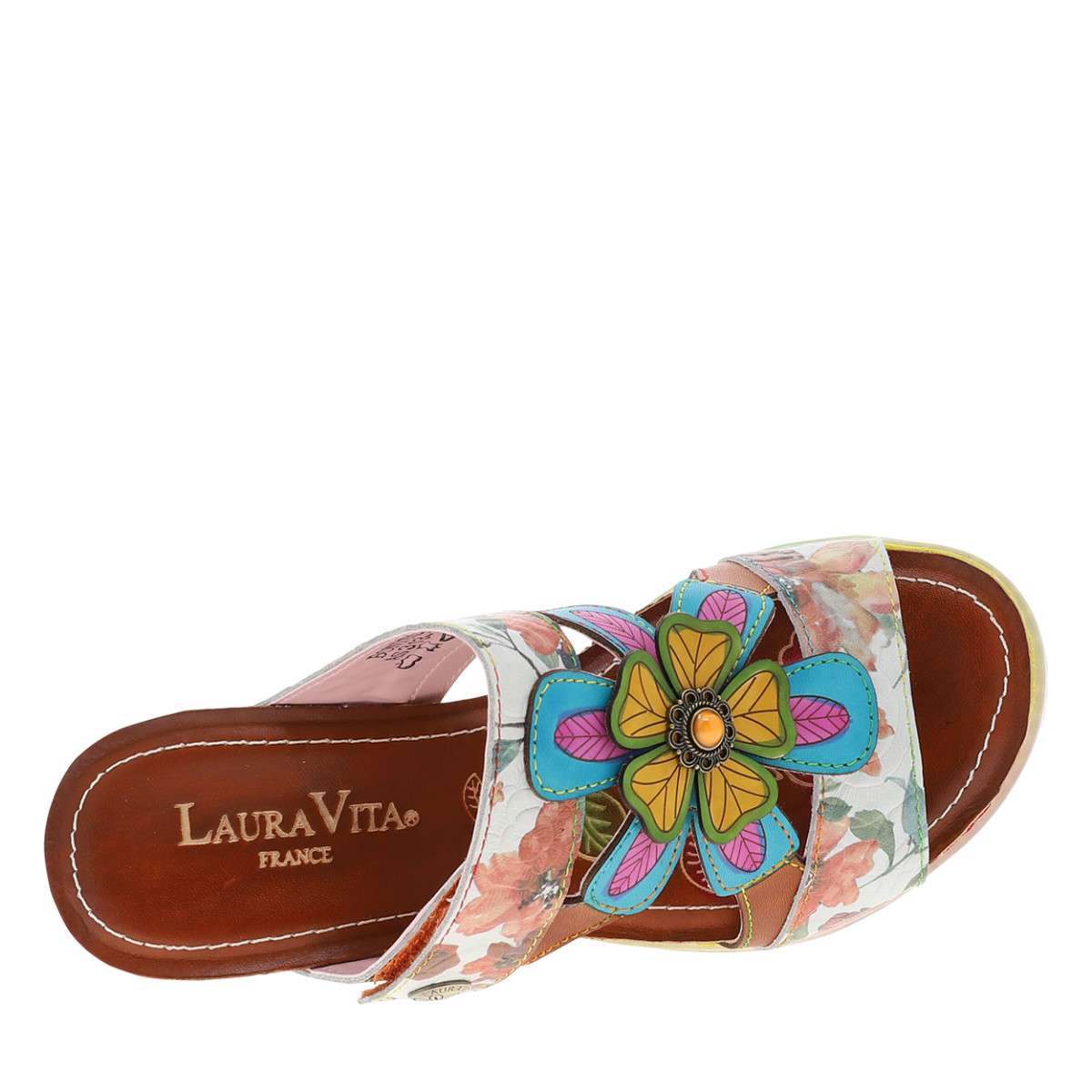 Mules Mules cuir talon plat femme marron Laura Vita Mules Mules cuir talon plat femme marron Marron