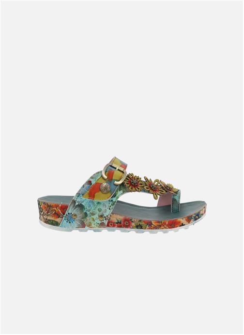 Laura Vita Mules Mules cuir talon plat femme bleu