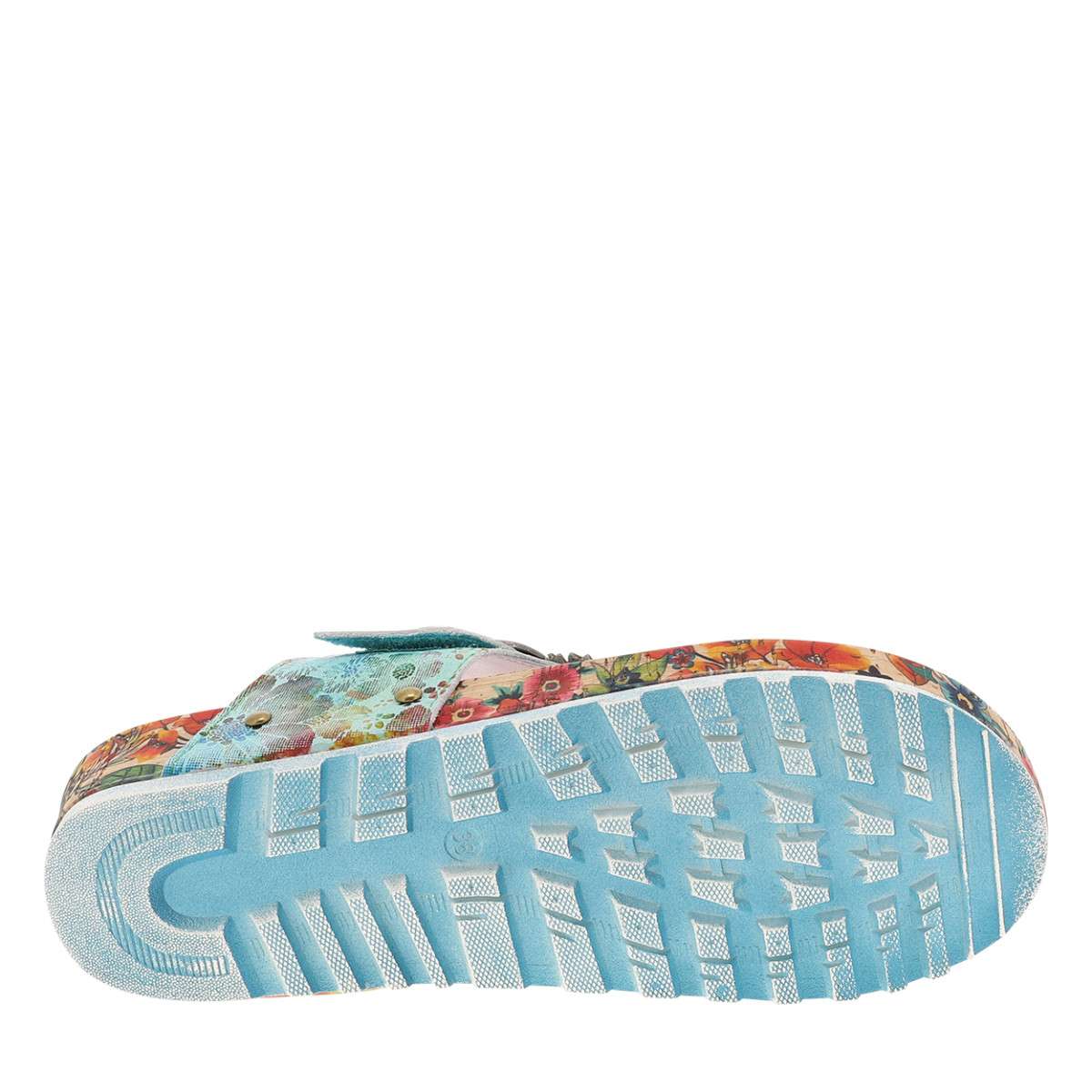 Mules Mules cuir talon plat femme bleu Laura Vita Mules Mules cuir talon plat femme bleu Bleu