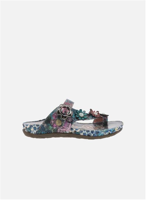 Laura Vita Mules Mules cuir talon plat femme bleu
