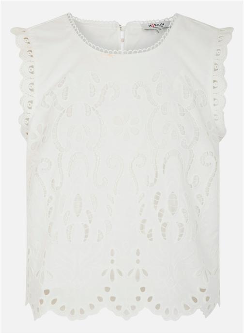 Morgan Tops 261-OPON femme blanc