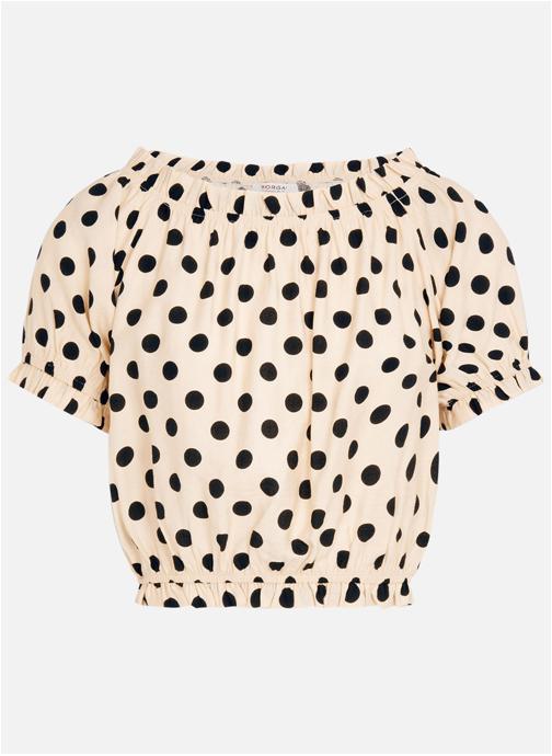 Morgan Tops Top à motifs droit - 261-Ovita femme beige
