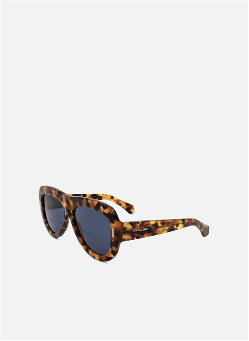 Salvatore Ferragamo Lunettes de soleil femme marron