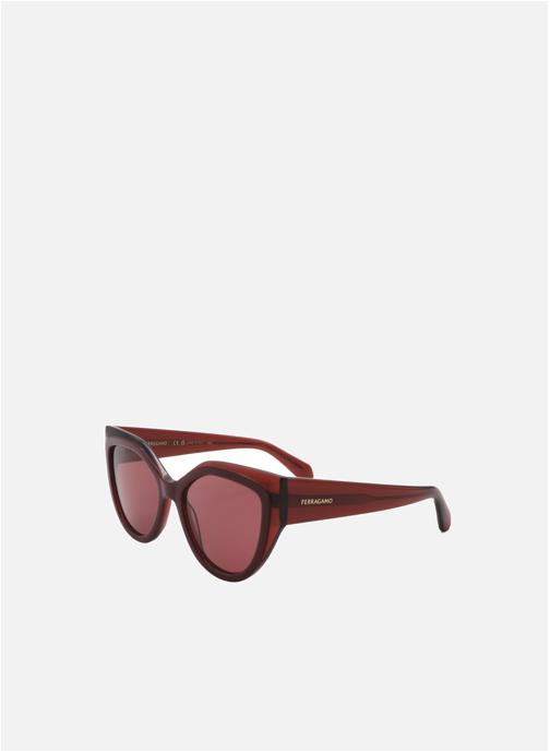 Salvatore Ferragamo Lunettes de soleil femme rouge