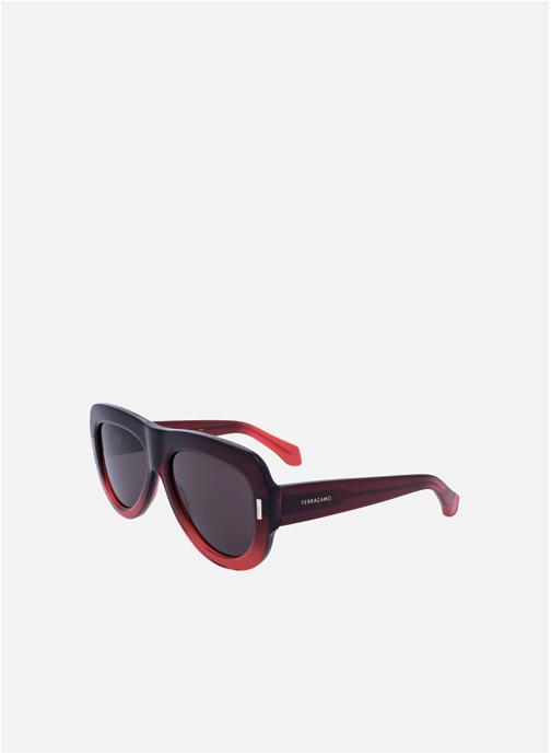 Salvatore Ferragamo Lunettes de soleil femme rouge
