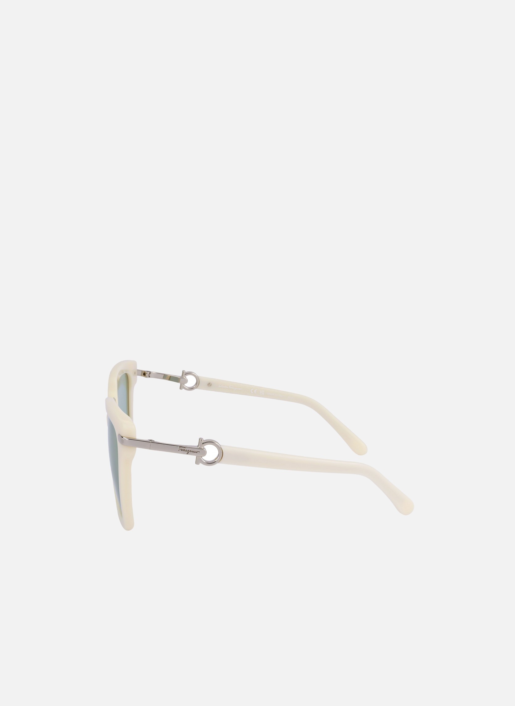 Lunettes de soleil femme beige Salvatore Ferragamo Lunettes de soleil femme beige Ivoire