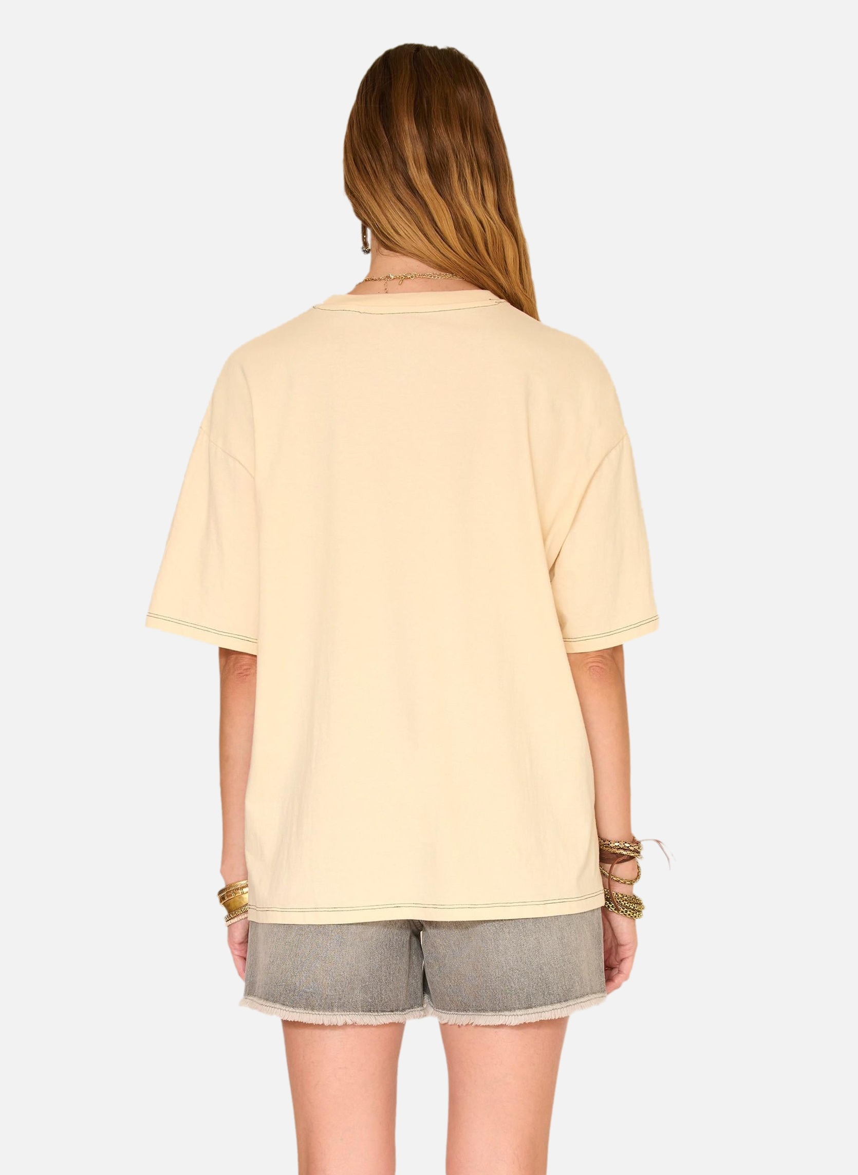 Tee-shirts Tee shirt Tibli.blondie Natural femme beige MKT Studio Tee-shirts Tee shirt Tibli.blondie Natural femme beige Ivoire