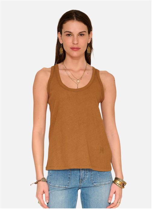 MKT Studio Tee-shirts Tee shirt Tonca Kaki femme marron