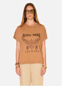 Tee-shirts Tee shirt Togali Cherry femme marron