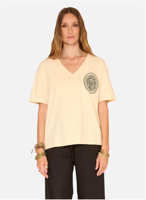 MKT Studio Tee-shirts Tee shirt Tigrou Natural femme beige