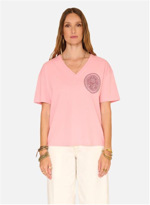 MKT Studio Tee-shirts Tee shirt Tigrou Natural femme rose