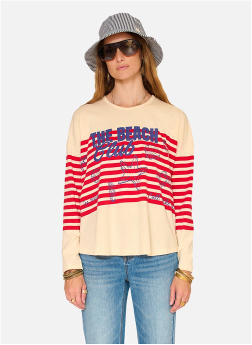 MKT Studio Tee-shirts Tee shirt Tiboat Natural femme beige