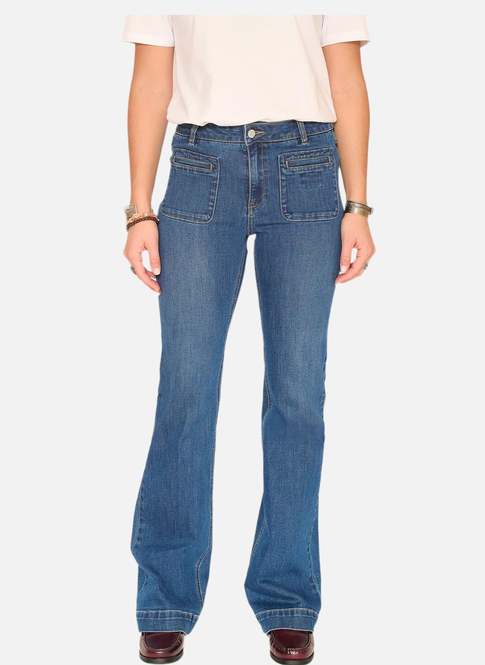 Jeans droit Jean The Diana Wilson Blue Texas Wash femme bleu MKT Studio Jeans droit Jean The Diana Wilson Blue Texas Wash femme bleu Bleu délavé