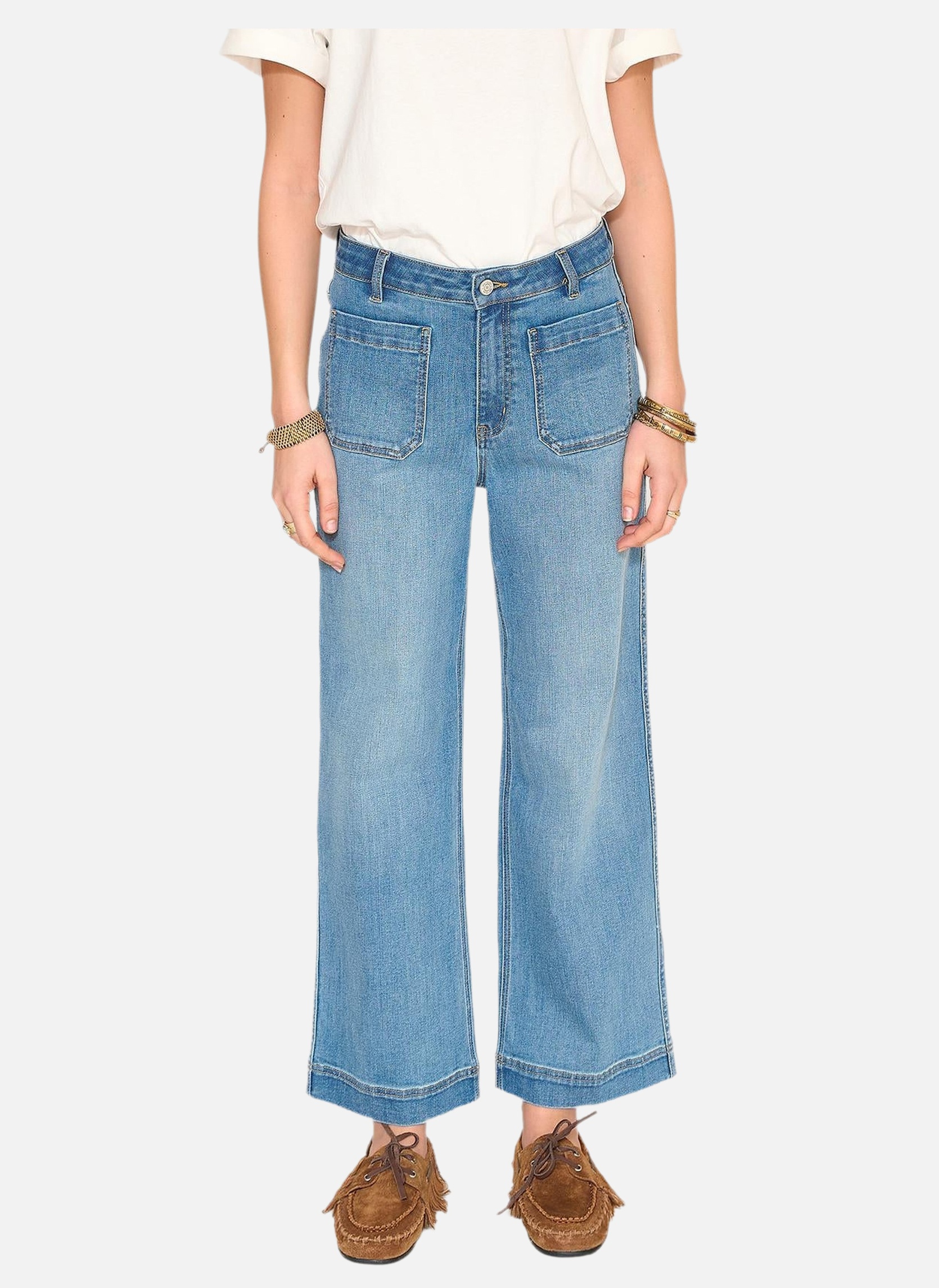 Jeans droit Jean The Frida Wilson Blue Camden Wash femme bleu MKT Studio Jeans droit Jean The Frida Wilson Blue Camden Wash femme bleu Bleu délavé